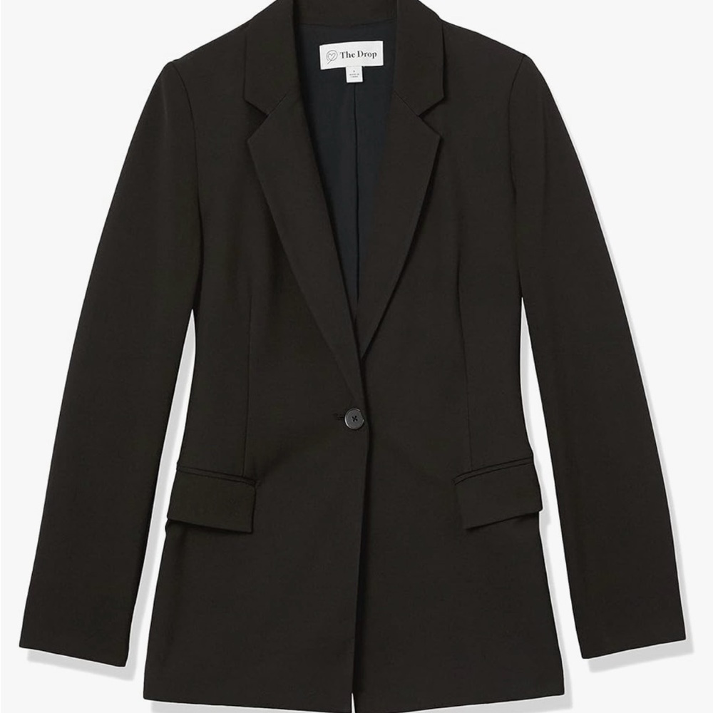 The Drop Blake Women's Long Black Blazer S NWT academic preppy workwear office - Picture 4 of 7
